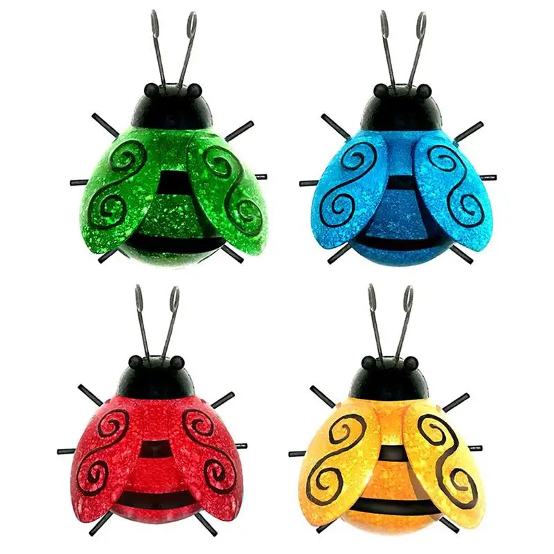 Металлическая садовая статуя Beatles украшения для газона Насекомого наружного