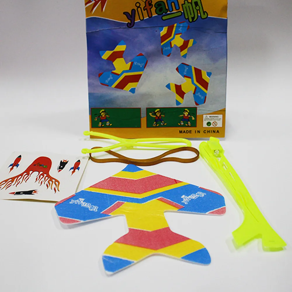 DIY Flash Ejection Cyclotron Light Plane Slingshot Aircraft For Kids Gift Toys | Дом и сад