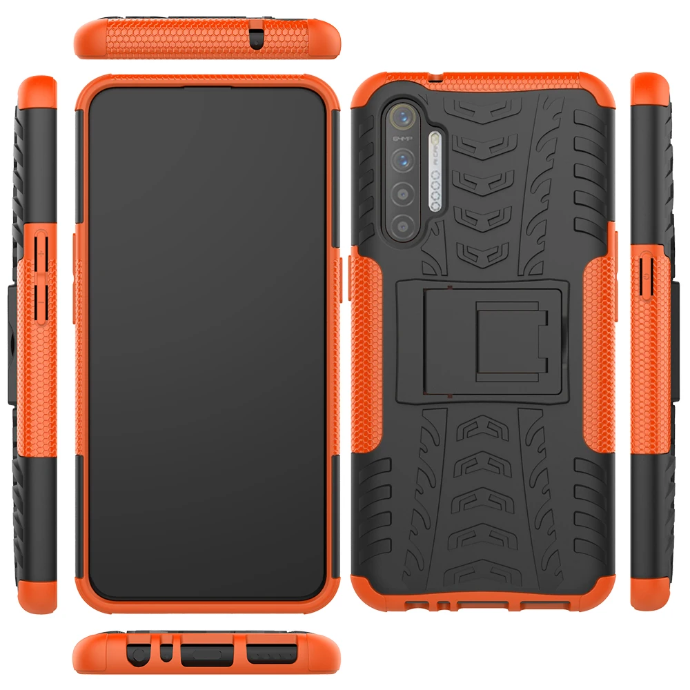 Чехол для OPPO Realme XT X2 X 5 Pro гибридный армированный Жесткий ПК пластик + Мягкий ТПУ
