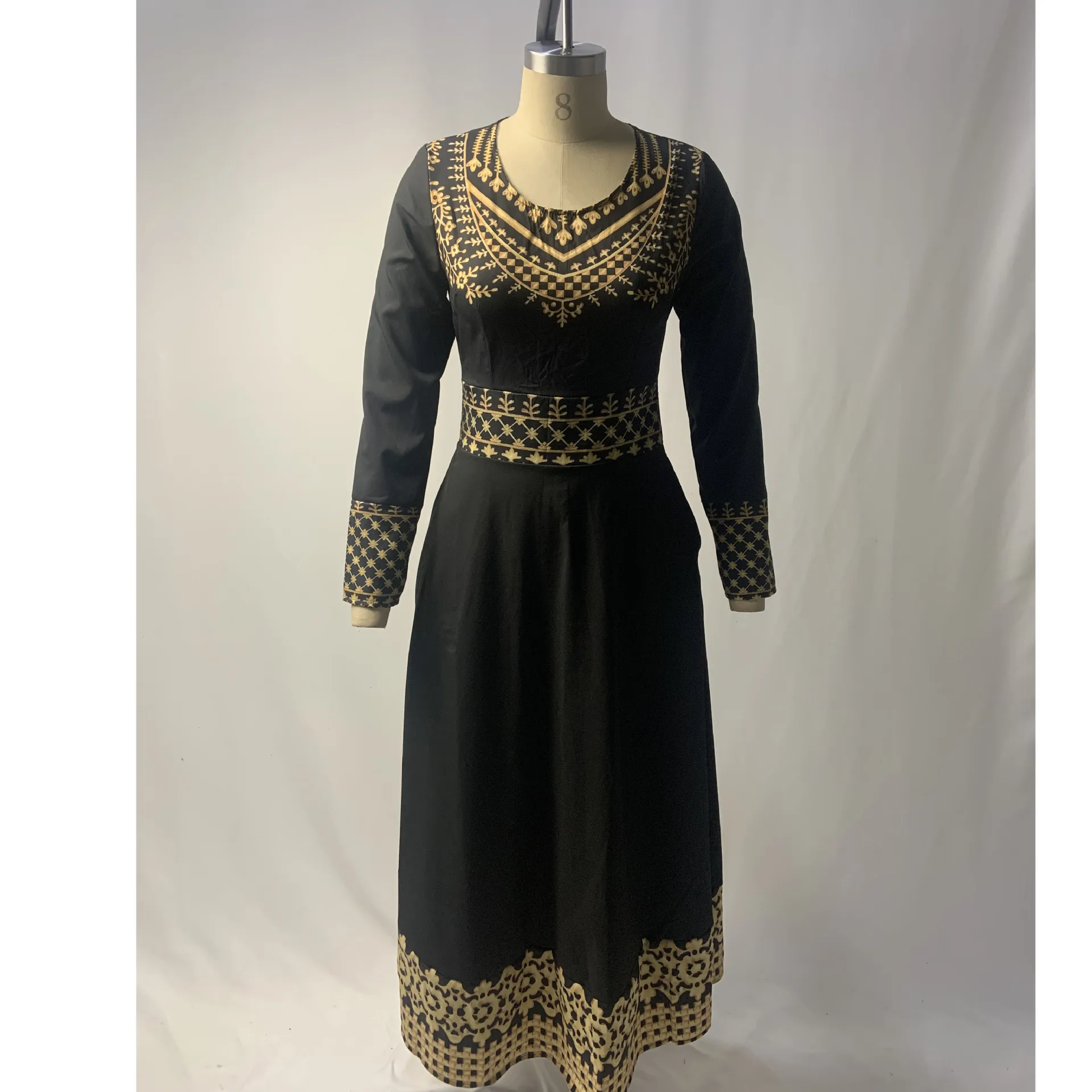 

Ramadan Eid muslim women dress Mubarak Abaya Dubai Turkey Arabic Jalabiya Prayer Hijab Dress Robe Femme Kaftan Musulmane Islam