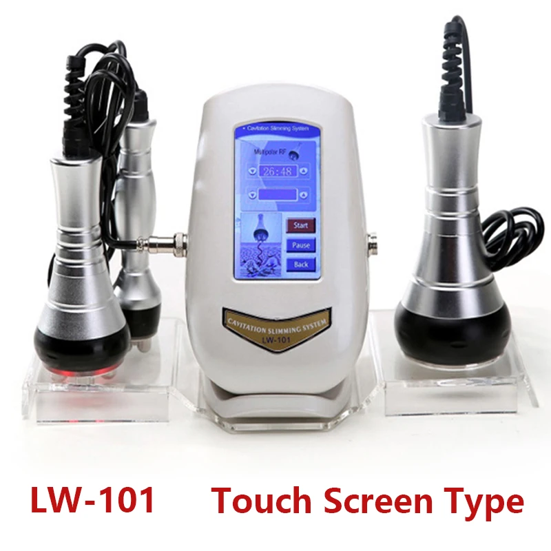 LW101 Touch Screen 40K кавитация ультразвуковая машина для похудения тела радиочастотная многополярная вакуумная машина для омоложения лица для потери веса Домашнее использование - Цвет: LW101 Touch Screen