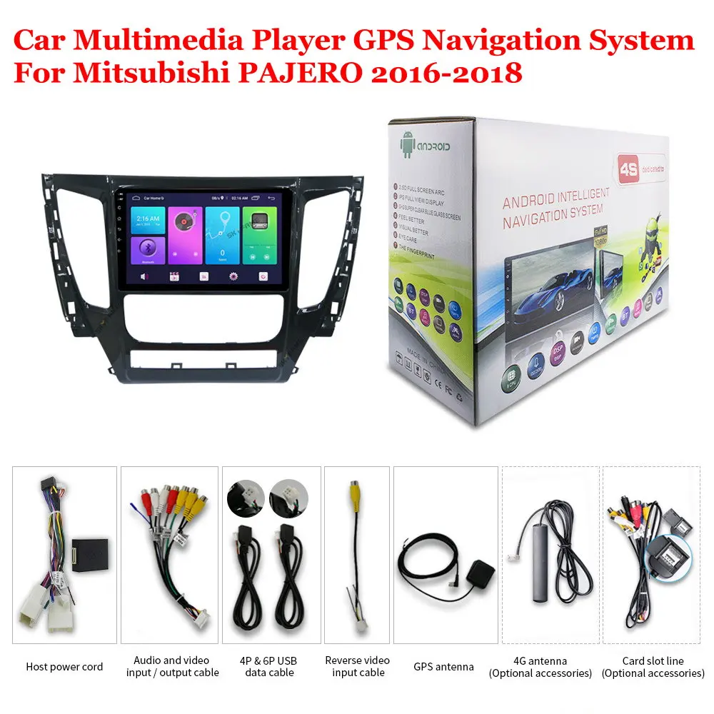 

For Mitsubishi PAJERO 2016-2018 Car Accessories Android Multimedia Player Radio 9inch IPS Screen Stereo GPS Navigation System