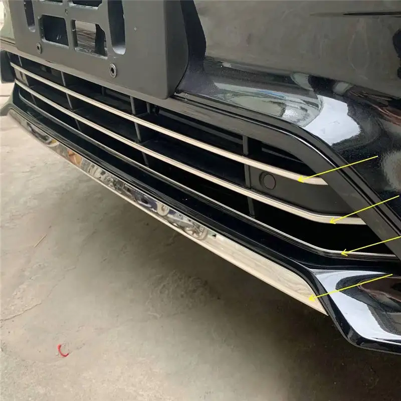 

WELKINRY car cover For Volvo XC90 II (256) 2020 2021 stainless steel front head face bumper air intake vent airscoop grille trim