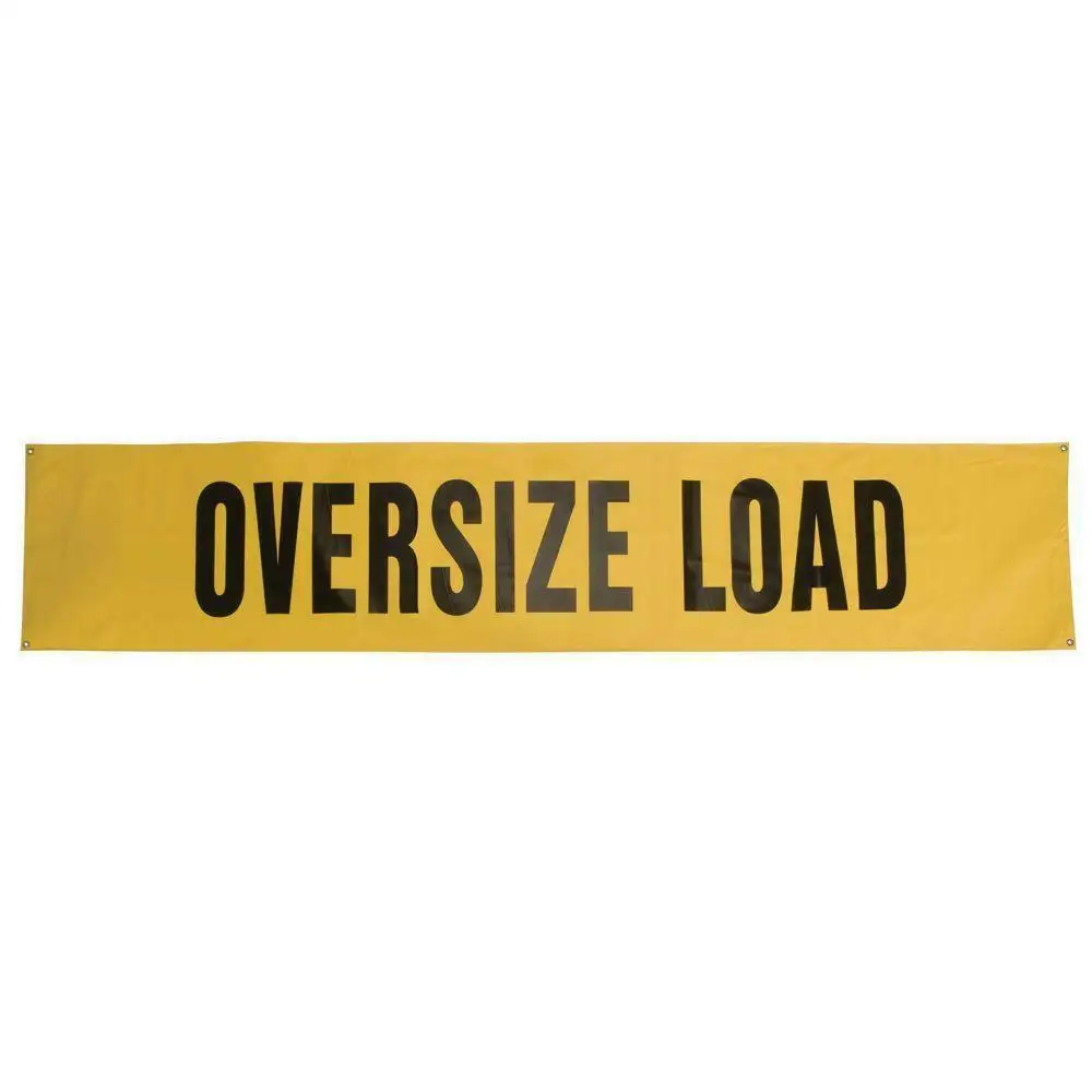 

Oversize Load Sign 60 in. W X 12 in. H Safety Banner Business Signs
