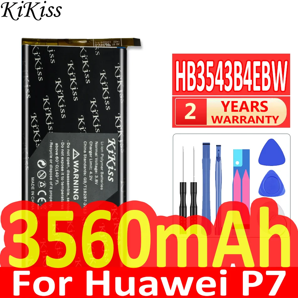 Аккумулятор большой емкости 3560 мАч для Huawei Ascend P7 P7-L07 L09 L00 L10 L05 L11 аккумулятор