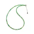 Lii Ji ожерелье-чокер из стерлингового серебра 925 пробы ожерелье из настоящего изумруда для женщин хороший подарок нежное ожерелье изящные ювелирные изделия 40-44 см