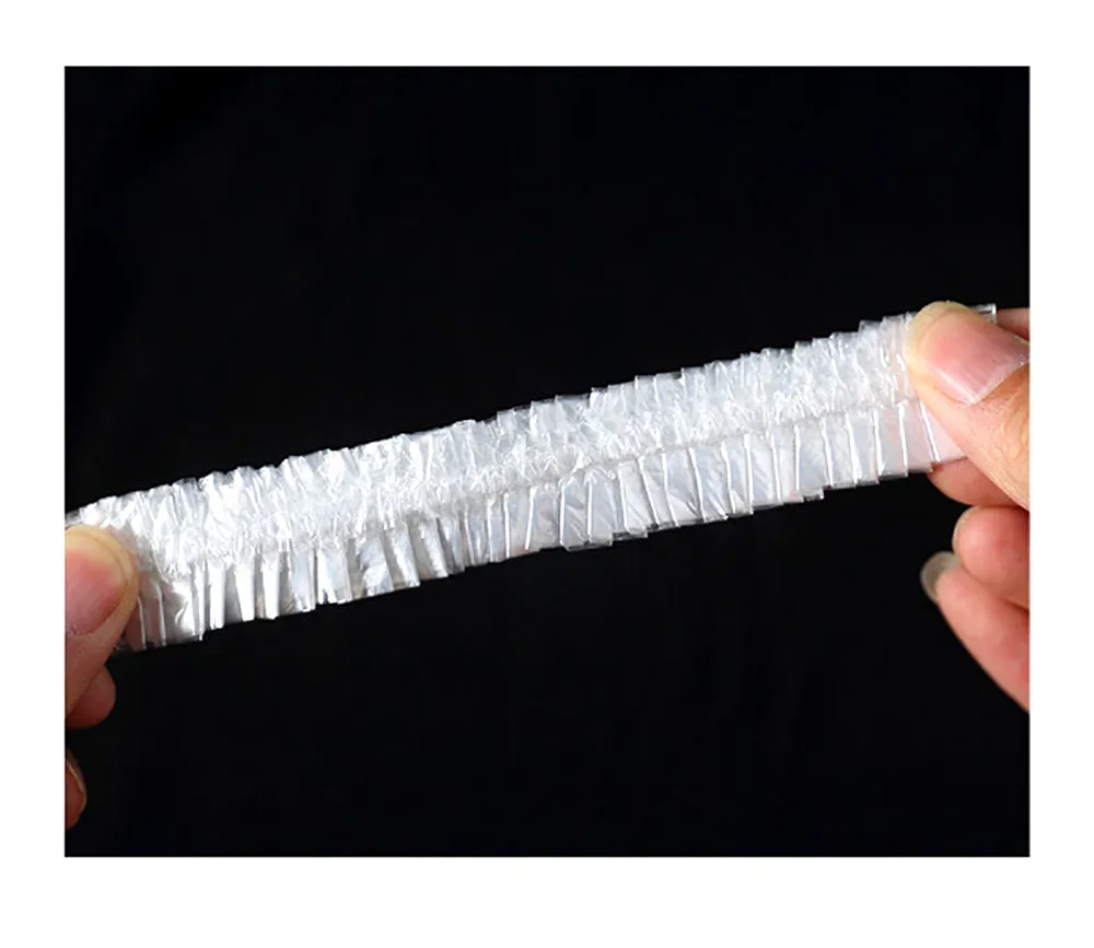 Водонепроницаемый и прочный одноразовый эластичный банный колпачок прозрачный