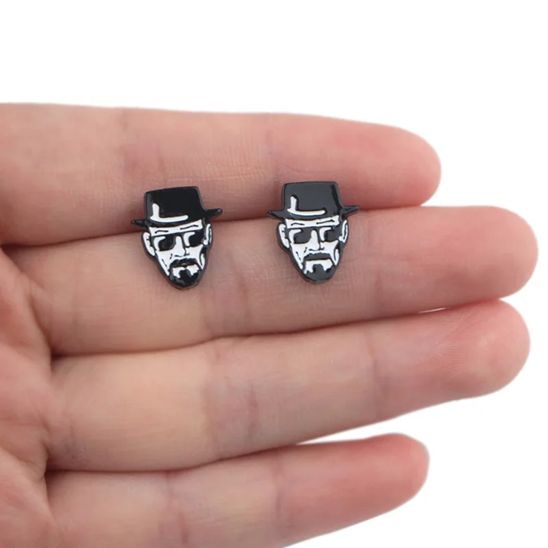 DZ1149 чехол с принтом во все тяжкие ТВ шпильки серьги для женщин Нержавеющая сталь