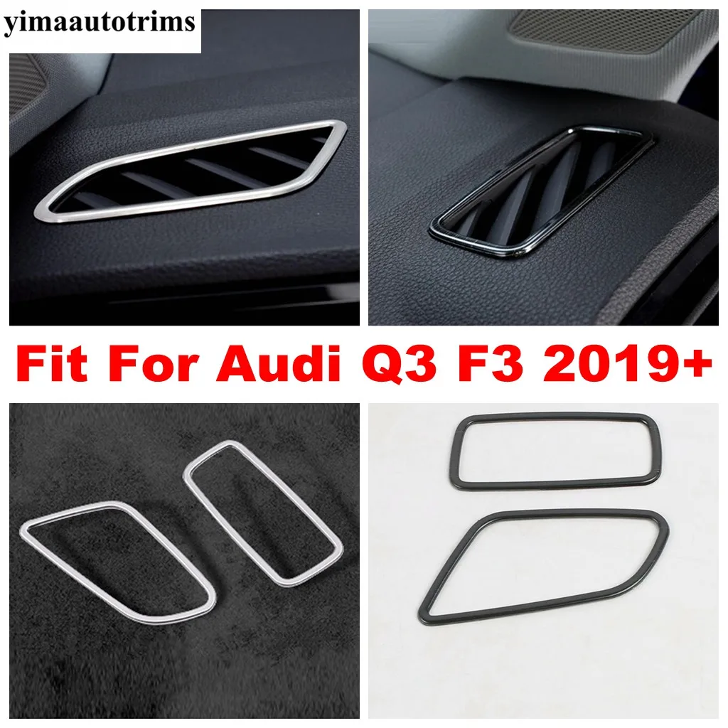 

Dashboard Air AC Outlet Vent Conditioning Frame Decor Cover Trim For Audi Q3 F3 2019 - 2022 Stainless Steel Accessories Interior