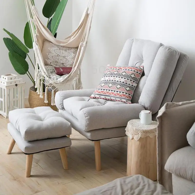 Кресло для отдыха Одноместный маленький диван стул спальни милая девушка