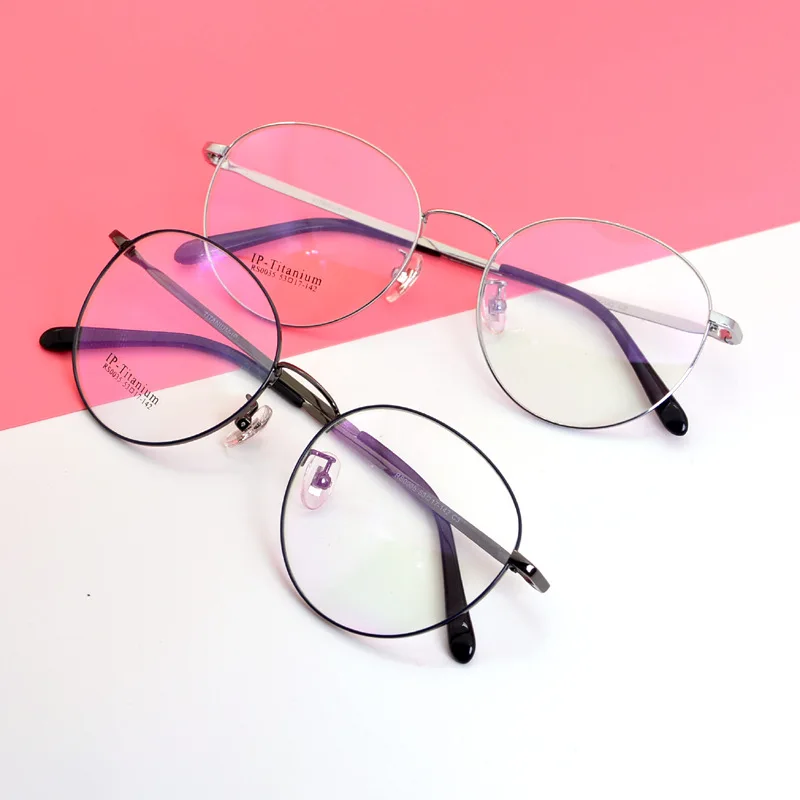 Модные ультра легкие круглые очки ретро для мужчин и женщин Корейская версия