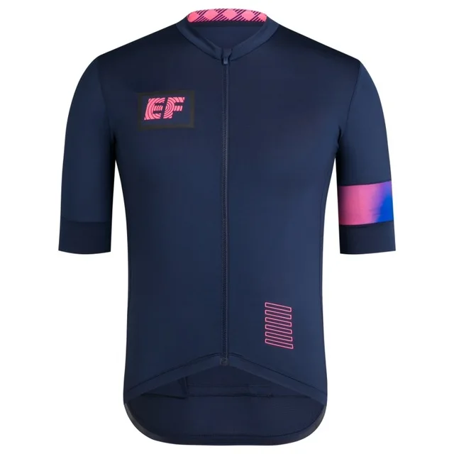 EF EDUCATION FIRST PRO TEAM с коротким рукавом для велоспорта летняя одежда для велоспорта ROPA CICLISMO с POWER BAND Размер XS-4XL - Цвет: Синий