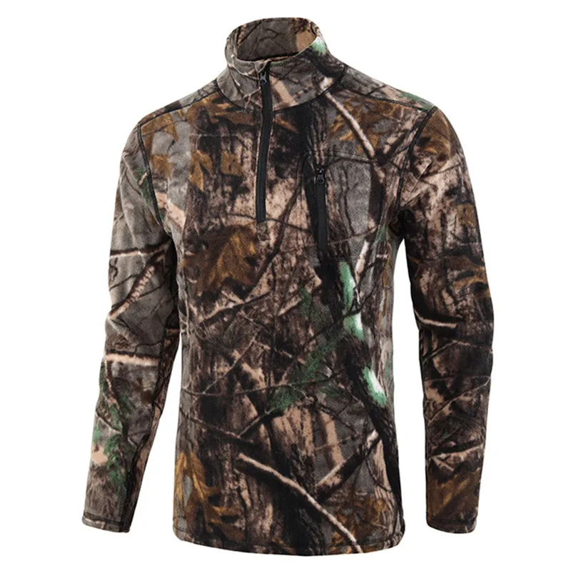 

Autumn Winter Thermal Military Tactical Jacket Men Soft Shell Pullover Training Polar Fleece Coat Thick Warm Camouflage Jacket