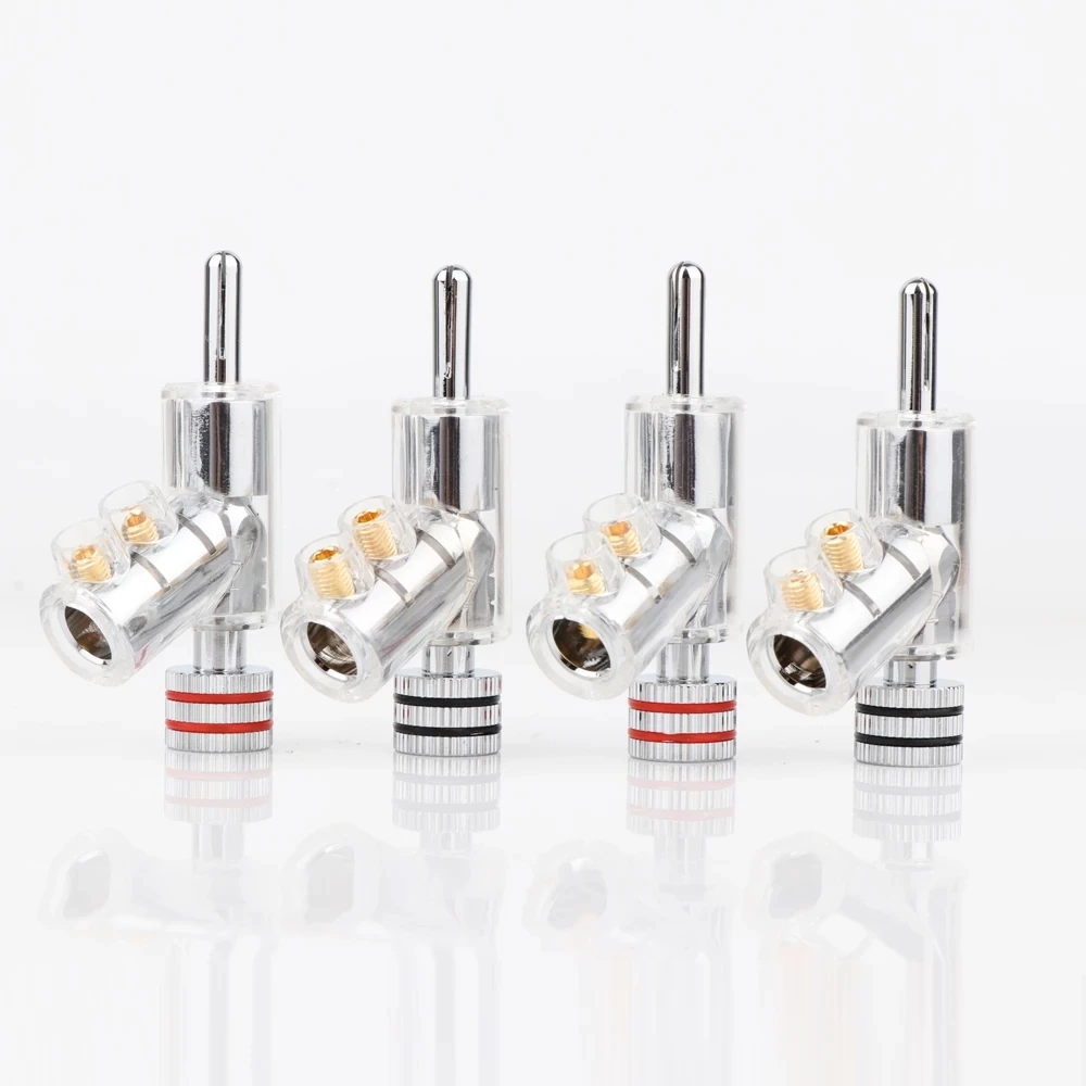 HIFI родиевое покрытие запираемый кабель для динамика разъем типа