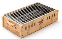 Electric charcoal dual-use smokeless barbecue grills 220V home commercial electric grill pan Bamboo box outdoor charcoal stove