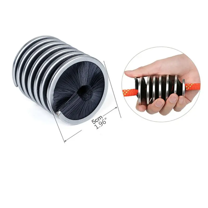 

Portable Rope Cleaning Brush Lightweight Rock Hiking Caving Ropes Wash Brushes 53CD