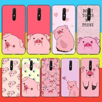 cutewanan cute pink kawai pig phone case for oppo a5 a9 2020 reno2 z renoace 3pro realme5pro