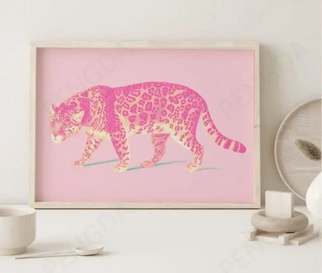 

Wall Art Modular Cartoon Cute Retro Plant Power Drink Canvas Home Decor Pictures Printed Paintings Living Room Artwork No Framed