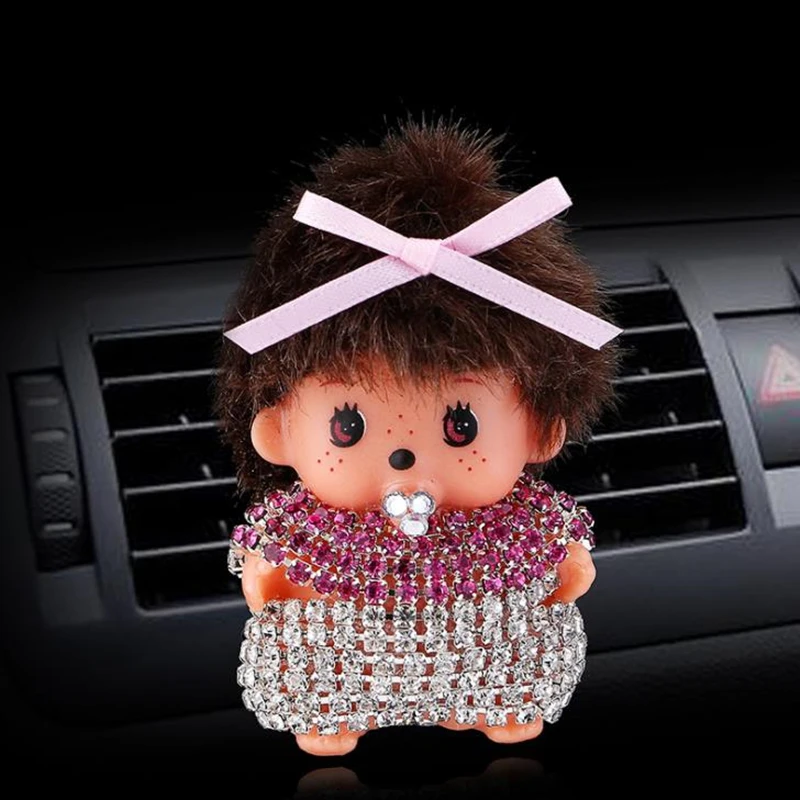 

New Hot Cute Car Perfume Auto Air Conditioning Air Outlet Perfume Clip Bling Car Accessories Interior Ornaments Odor Removal