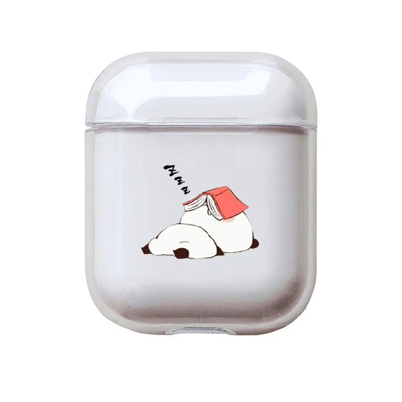 I201199 Мягкий милый Чехол Air Pods для Apple Airpods, роскошный Прозрачный чехол с мультяшной пандой Airpods, аксессуары для наушников Bluetooth - Цвет: I201199