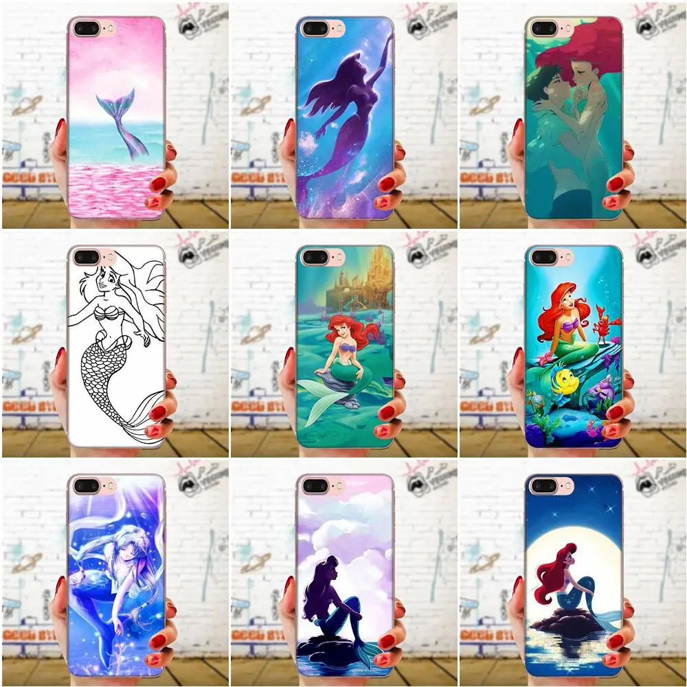 Ариэль маленькая Русалка De для Apple iPhone 4 4s 5 5C 5S SE 6 6S 7 8 11 Plus Pro X XS Max XR мягкий чехол Coque Cover