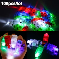 100 pcs lot led finger lights glowing dazzle colour laser emitting lamps christmas wedding celebration festival party decor