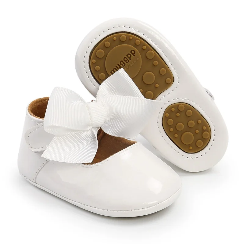 

Baby PU Leather Baby Girl Shoes Moccasins Bow Fringe Soft Soled Non-slip Footwear Crib Shoes