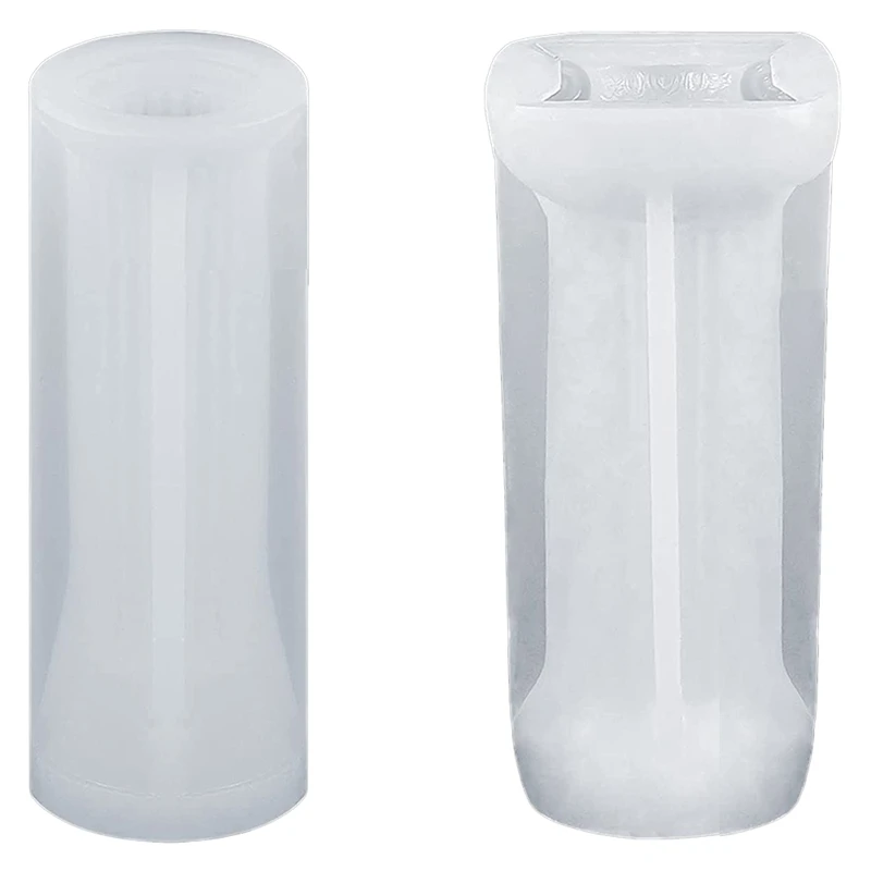

2 Pieces 3D Roman Column Candle Molds Ancient Pillars Silicone Moulds Stripe Shape Cylinder Candle Moulds Epoxy Molds