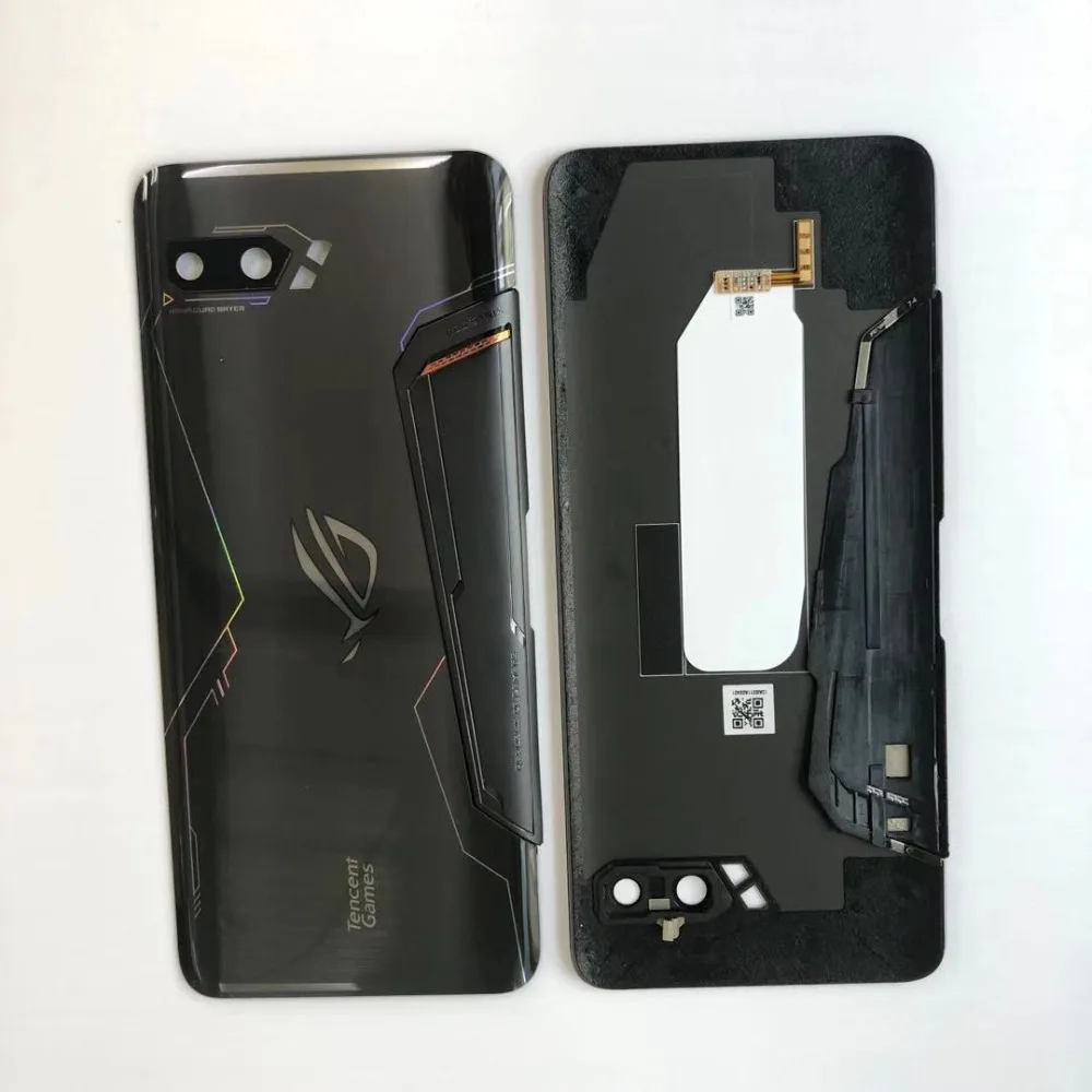 Для 6,5" Asus ROG Phone II ZS660KL 3D стеклянная задняя крышка батарейного отсека+ стеклянная линза для ASUS_I001D I001DA I001DE
