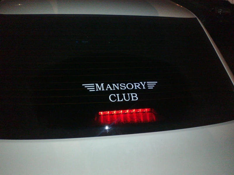 Виниловые автомобильные наклейки Mansory с изображением клубного персонажа и