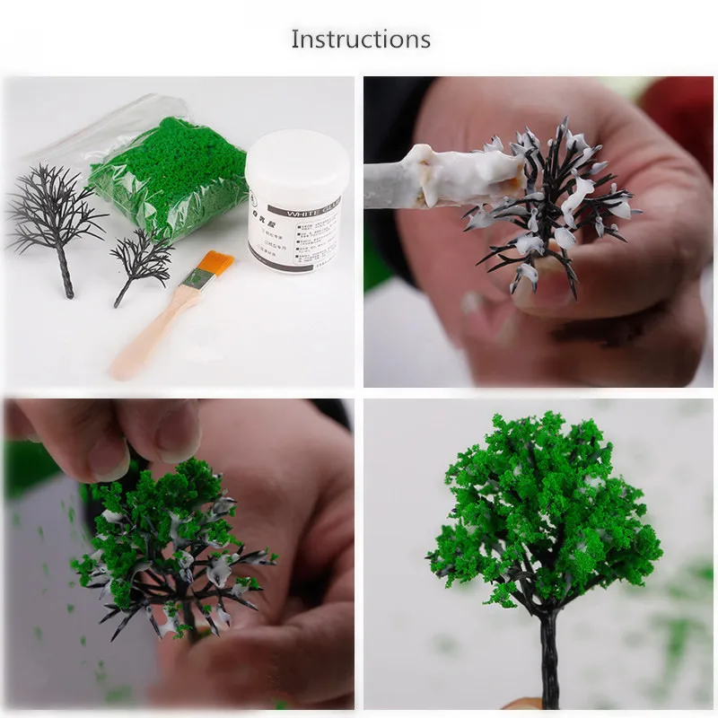 DIY песочный стол материал модели здания Губка дерево порошок Моделирование