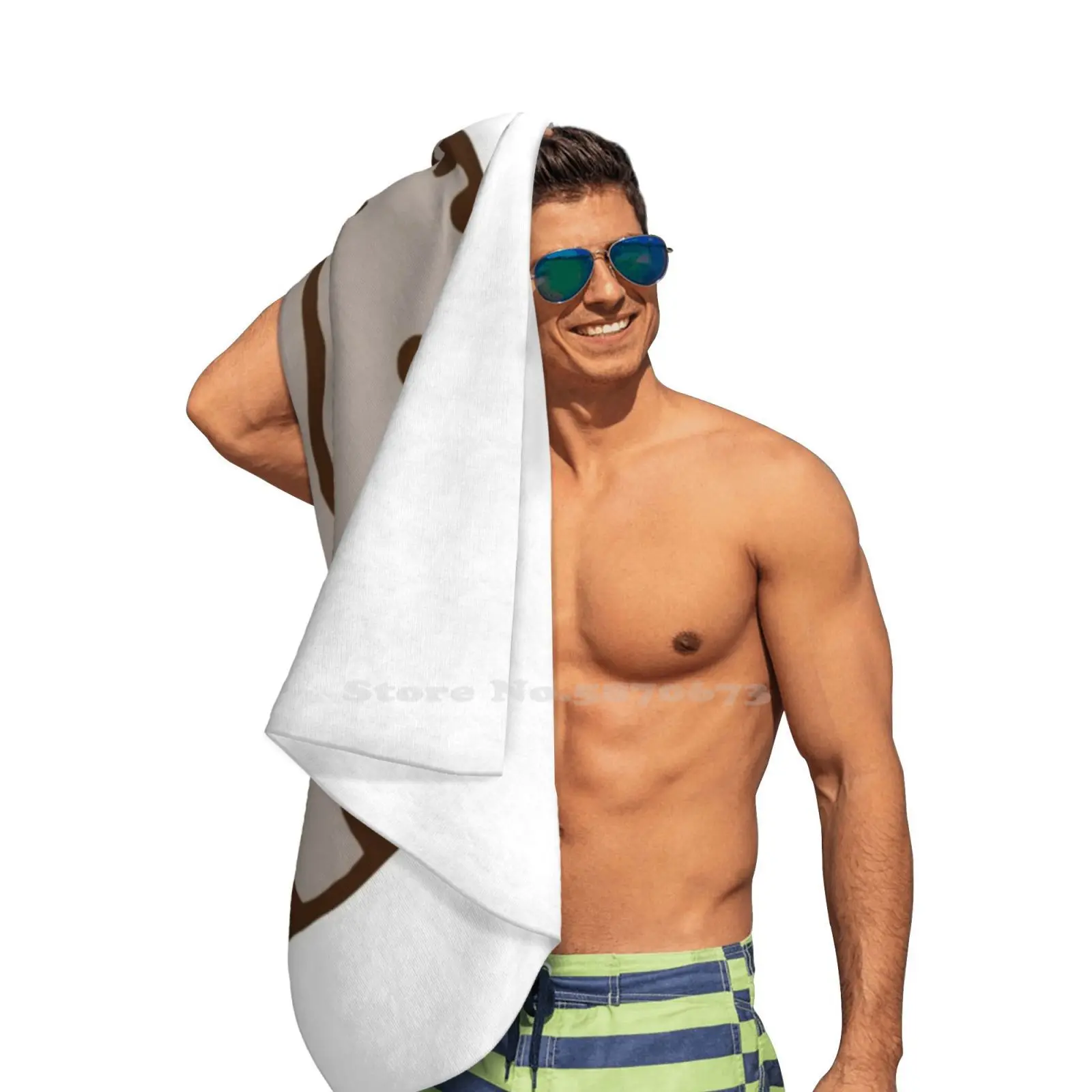 Модное мягкое банное полотенце с изображением кота пиццы милый классный мем для