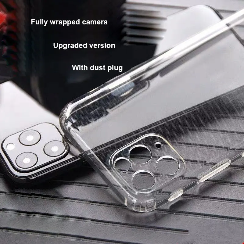 

Ultra Thin Silicone lens protective Phone Case For iPhone 11 12 Pro Max Mini Case On iphone XR XS X 6 7 8 Plus 12 Pro Back Cover