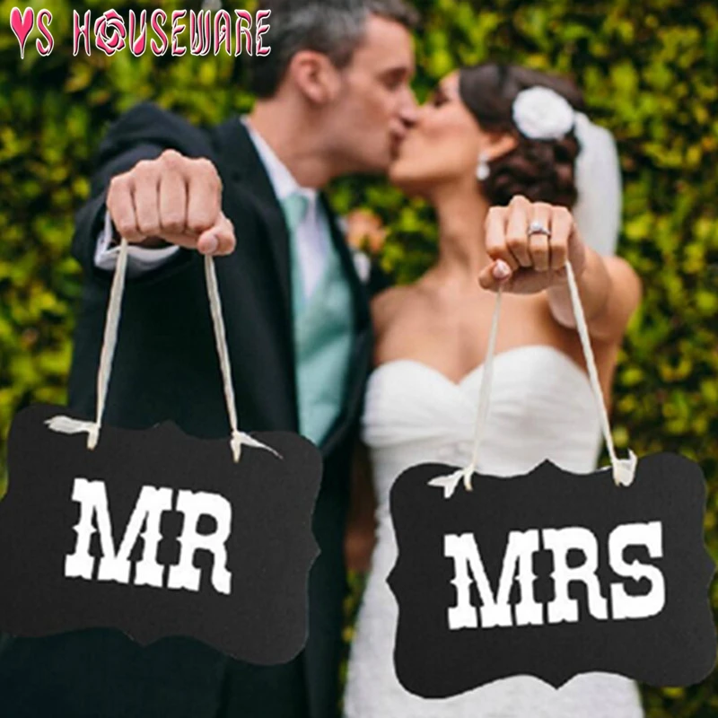 26*17 см модные свадебные фотографии аксессуары пара букв MR& MRS знаки Свадебная вечеринка ручной фото реквизит декор-баннер
