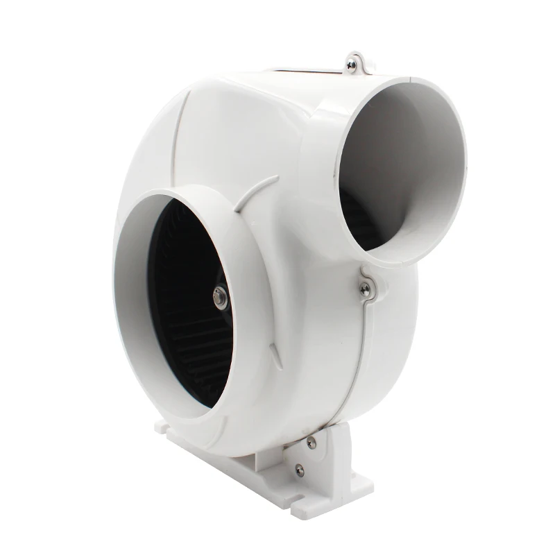 Белый вентилятор для улитки аккумулятора постоянный ток вытяжной караван