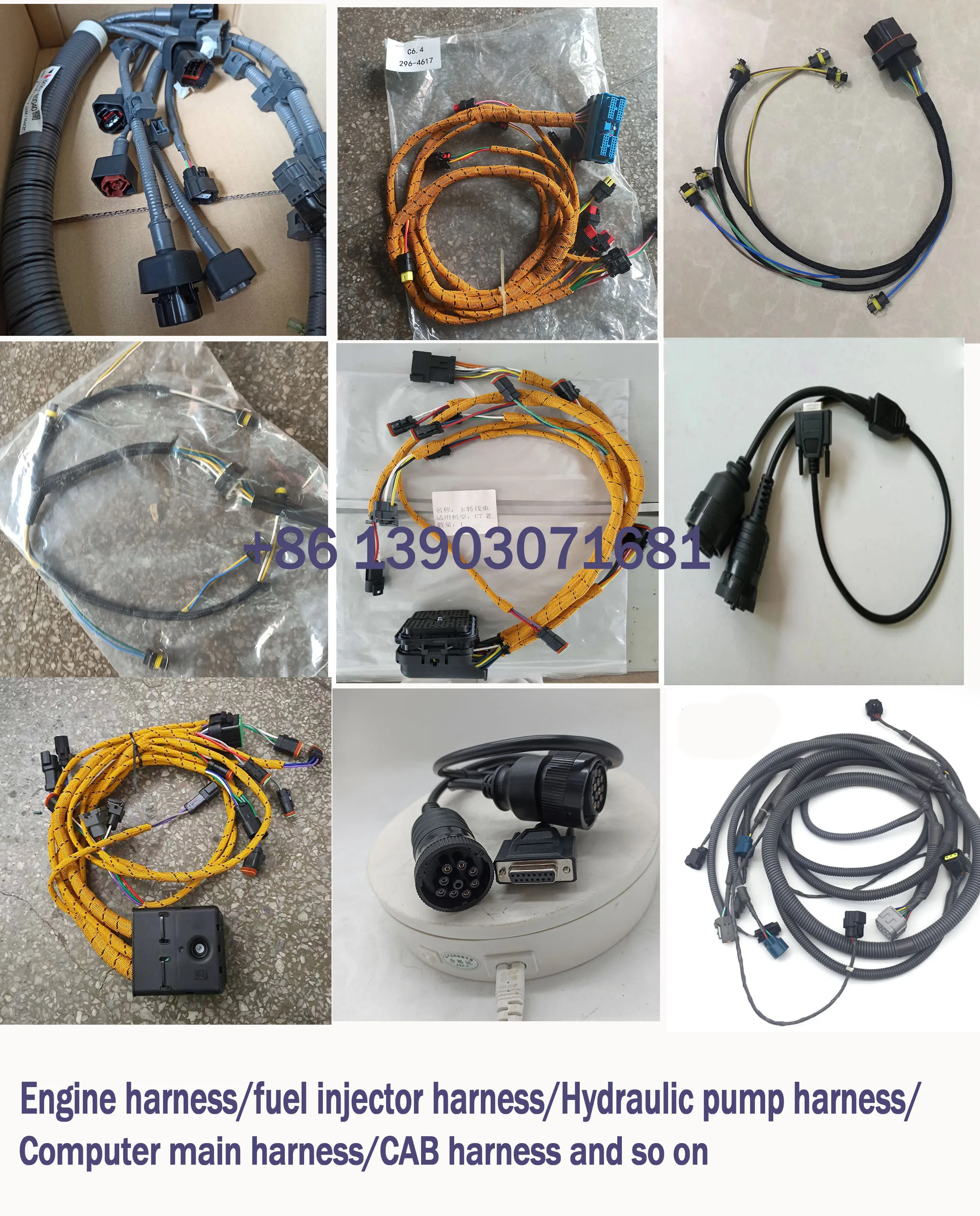 Детали экскаватора 324D E324D C7 жгут проводов для топливного инжектора двигателя 2225917