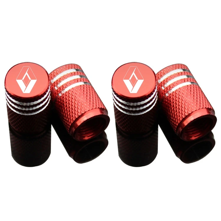 

4pcs Car Styling wheel tire parts valve stem plugs cover For Renault Megane 2 Megane 3 Scenic Laguna 2 Captur Fluence Latitude