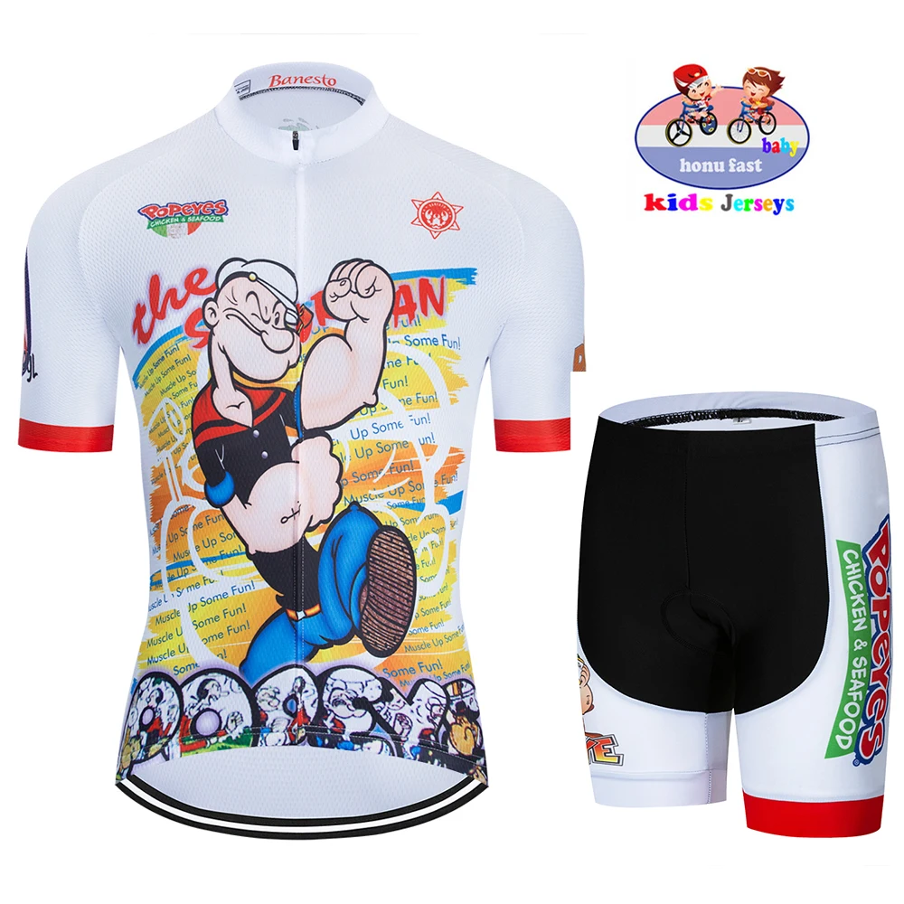 Быстросохнущие детские велосипедные шорты Popeye розового цвета флуоресцентная