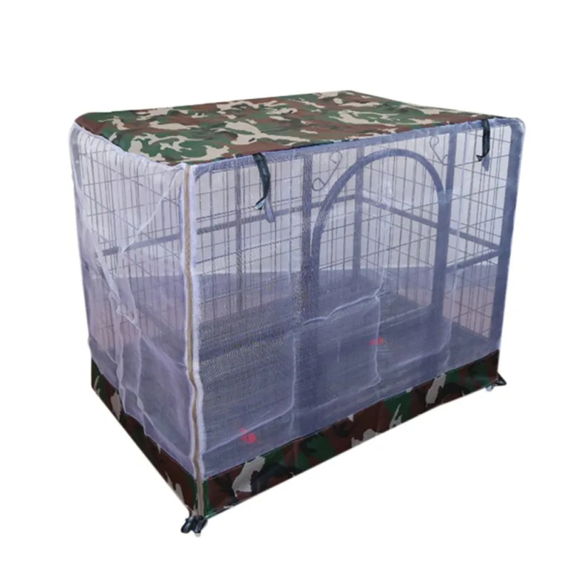 

Pet Dog Tent Cover Breathable Pet Cage Mosquito Net Cover Waterproof Outdoor Indoor Dog Crate Cover Pet Cage Accessories T