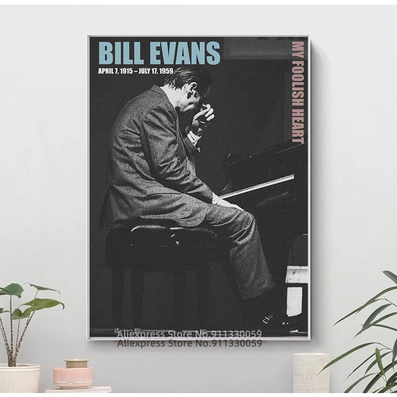 Легенда джаза плакат Билла Эванса своего рода синий джаз музыкальный альбом