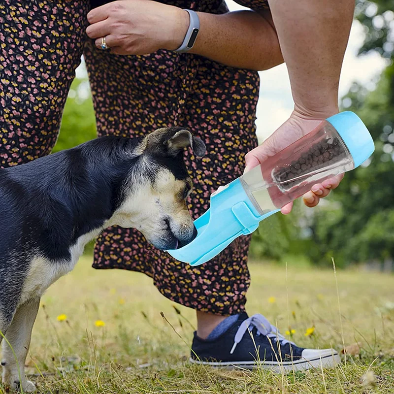 

Dog Water Bottle Multifunctional Dog Water Dispenser with Drinking Portable Leak Proof Pet Water Bottles for Outdoor