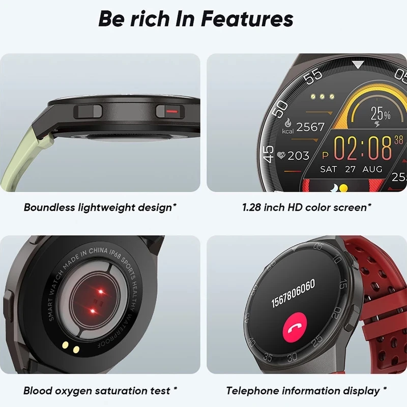 2021 new smart watch women men activity tracker heart rate sphygmomanometer waterproof women smartwatch for huawei android ios free global shipping