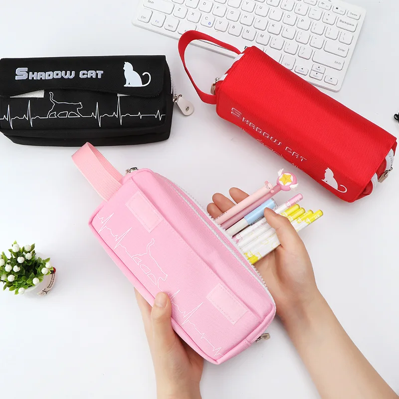 Пенал для девочек школьные корейские канцелярские принадлежности милый пенал