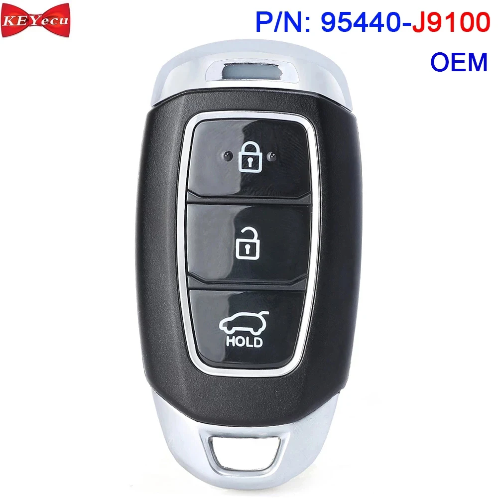 KEYECU OEM для Hyundai Kona 2018 2019 2020 смарт Брелок дистанционного ключа без 95440 J9100 433 МГц|Ключ