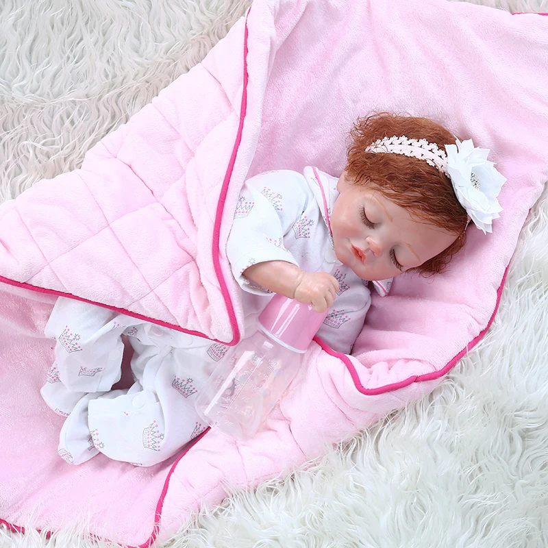 

Мягкая силиконовая кукла-младенец в новом стиле, игрушка для новорожденных девочек, кукла-младенец, детская игрушка для сна, подарок на день...