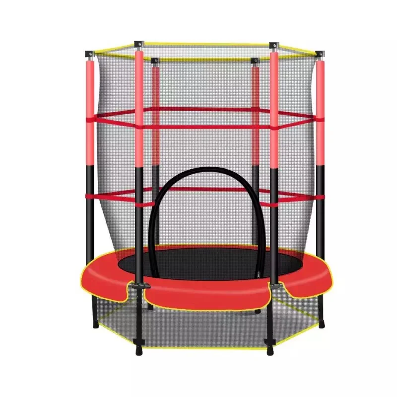 hot 6ft trampoline home children indoor outdoor large with safety net nursery bungee jumping bed outdoor fitness trampoline free global shipping
