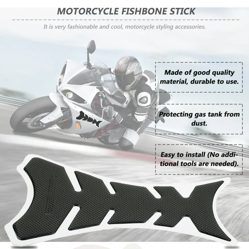 

Waterproof Car Carbon Fiber Tank Pad CBR 600 1000 Protector Sticker For Motorcycle 19*5cm Auto Vehicle Accessories