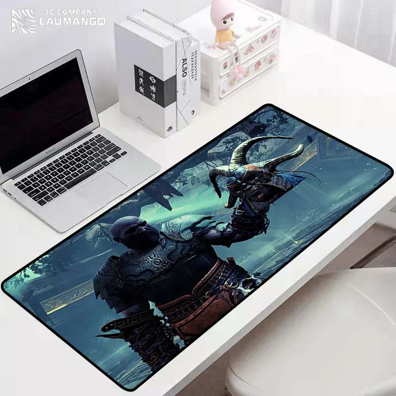 

Gaming Keyboard Pad God of War Computer Desk Mouse Pads Mousepad Gamer Accessories Pc Mats Mausepad Rubber Mat Carpet Anime Hot