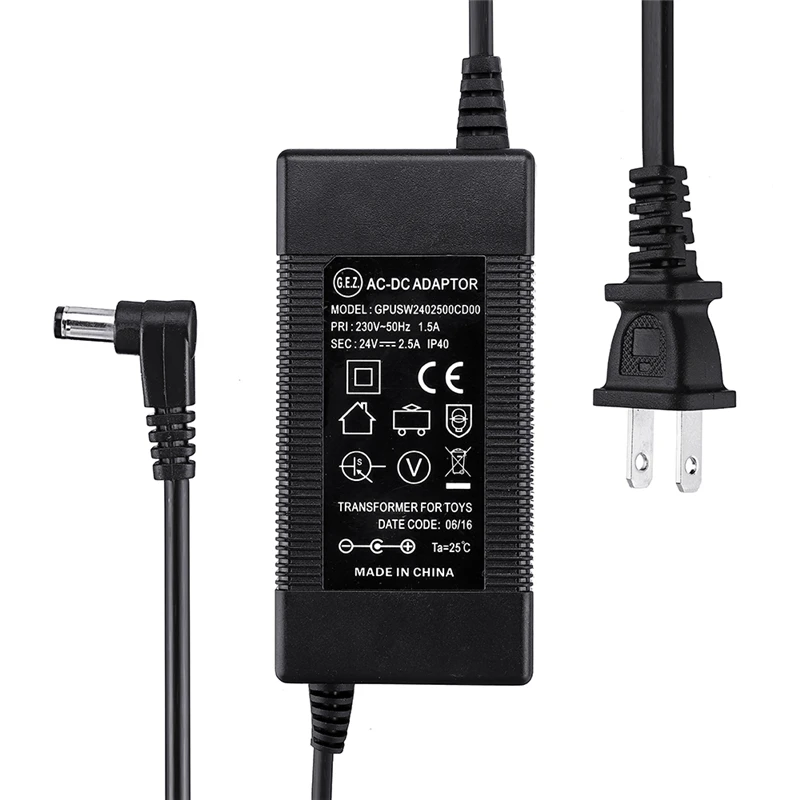US plug AC100-240V к DC24V 2.5A Питание адаптер питания освещение Трансформатор зарядное устройство ЕС США Разъем для светодиодной ленты свет лампы аксессуар - Цвет: US plug