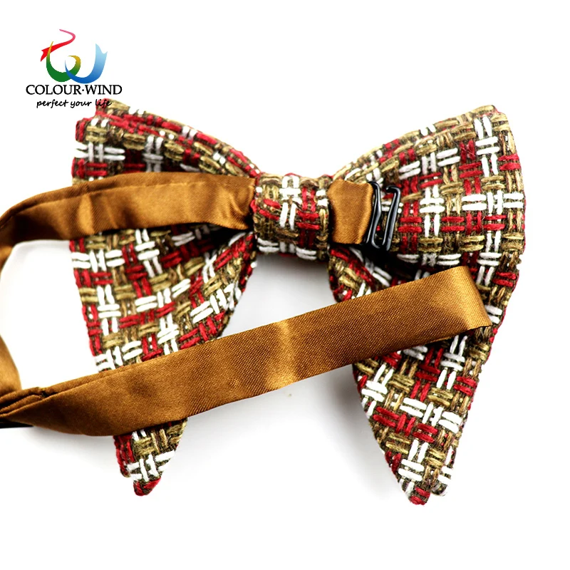 Новые большие галстуки-бабочки из хлопка и полиэстера для мужчин женщин